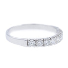 Bague Alliance en or blanc et diamants - Castafiore