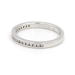 Bague Alliance en or blanc et diamants - Castafiore