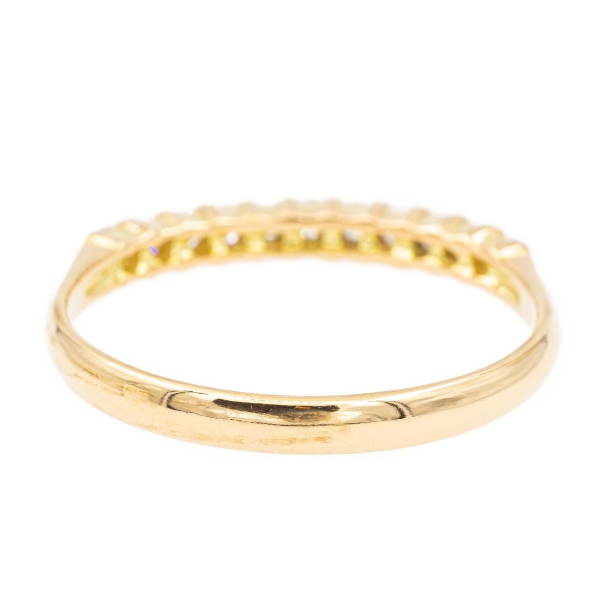 Bague Alliance en or jaune et diamants - Castafiore