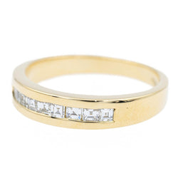 Bague Alliance en or jaune et diamants - Castafiore