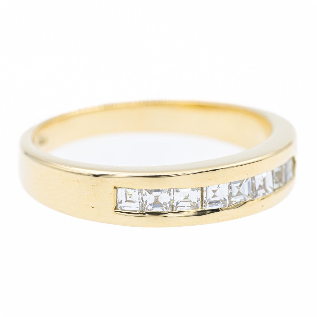 Bague Alliance en or jaune et diamants - Castafiore
