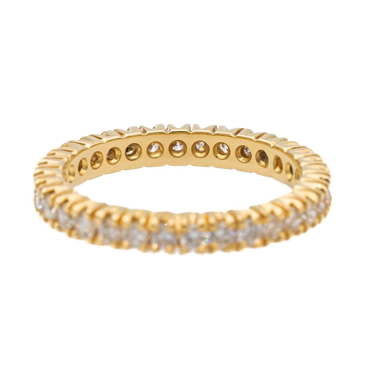 Bague Alliance en or jaune et diamants - Castafiore