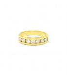 Bague Alliance en or jaune et diamants - Castafiore