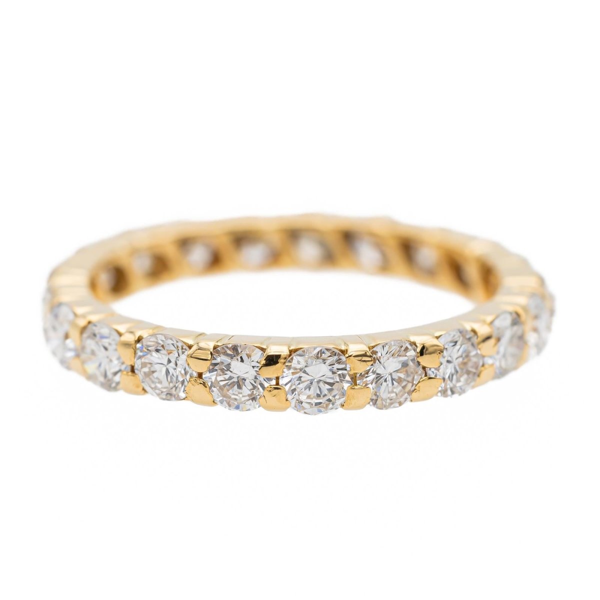 Bague Alliance en or jaune et diamants - Castafiore