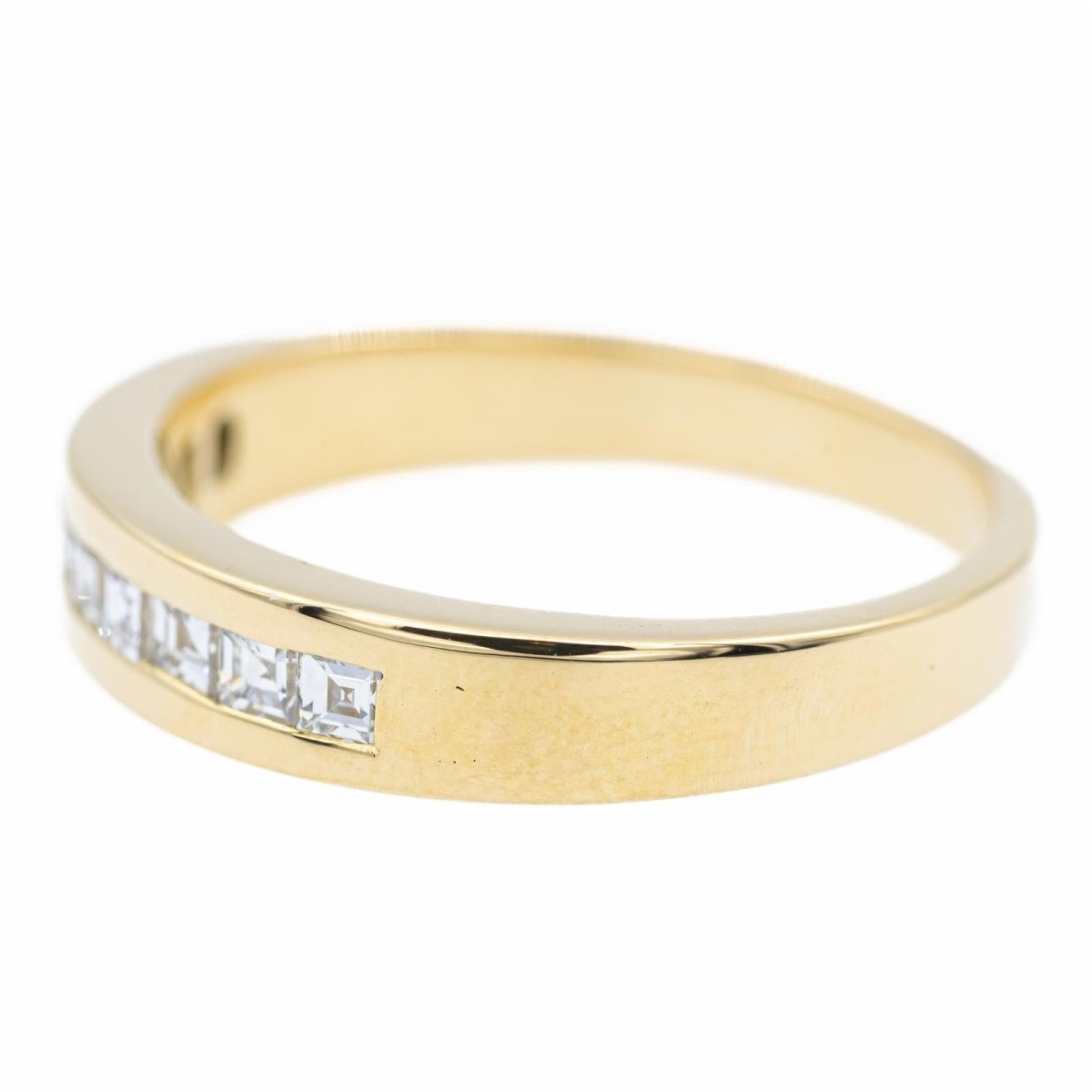 Bague Alliance en or jaune et diamants - Castafiore