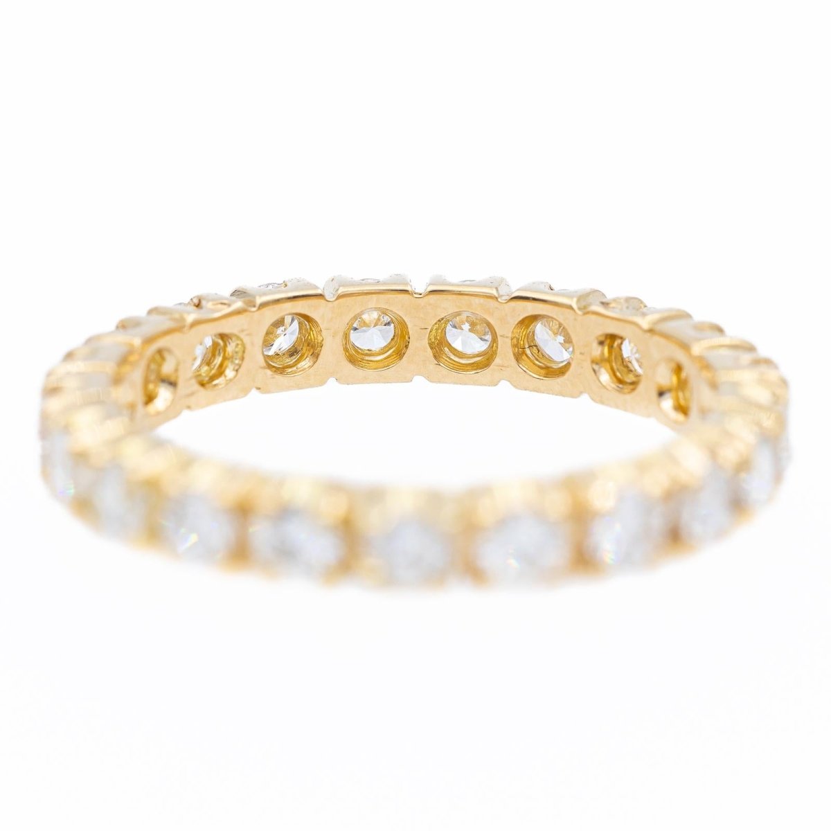 Bague Alliance en or jaune et diamants - Castafiore