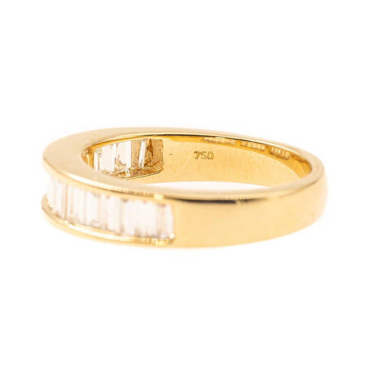 Bague Alliance en or jaune et diamants - Castafiore