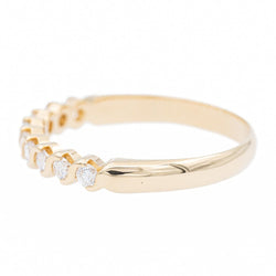 Bague Alliance en or jaune et diamants - Castafiore