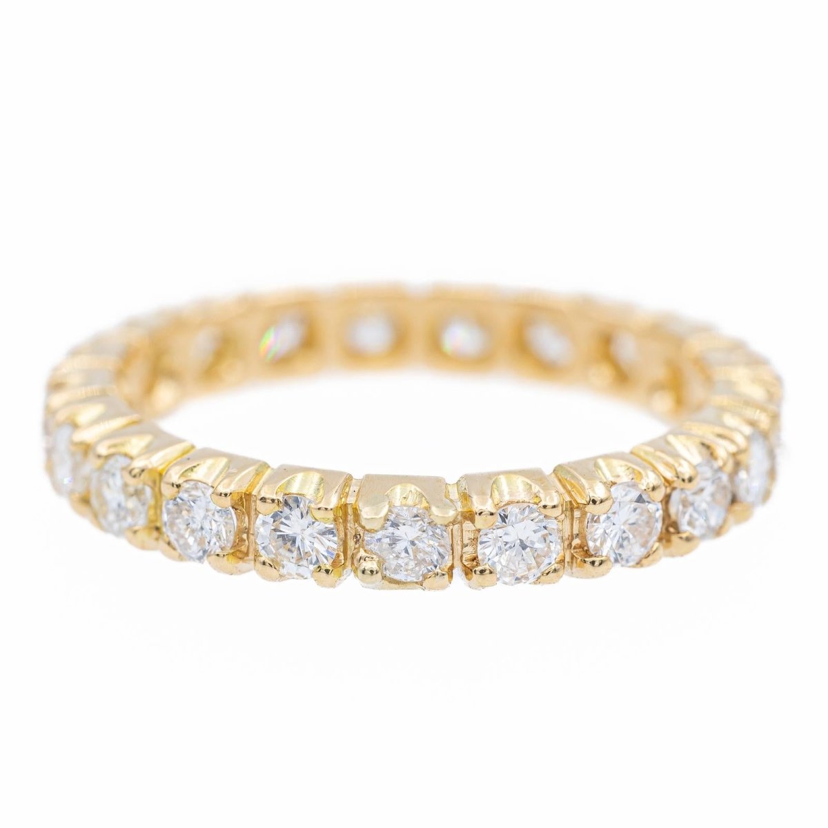 Bague Alliance en or jaune et diamants - Castafiore