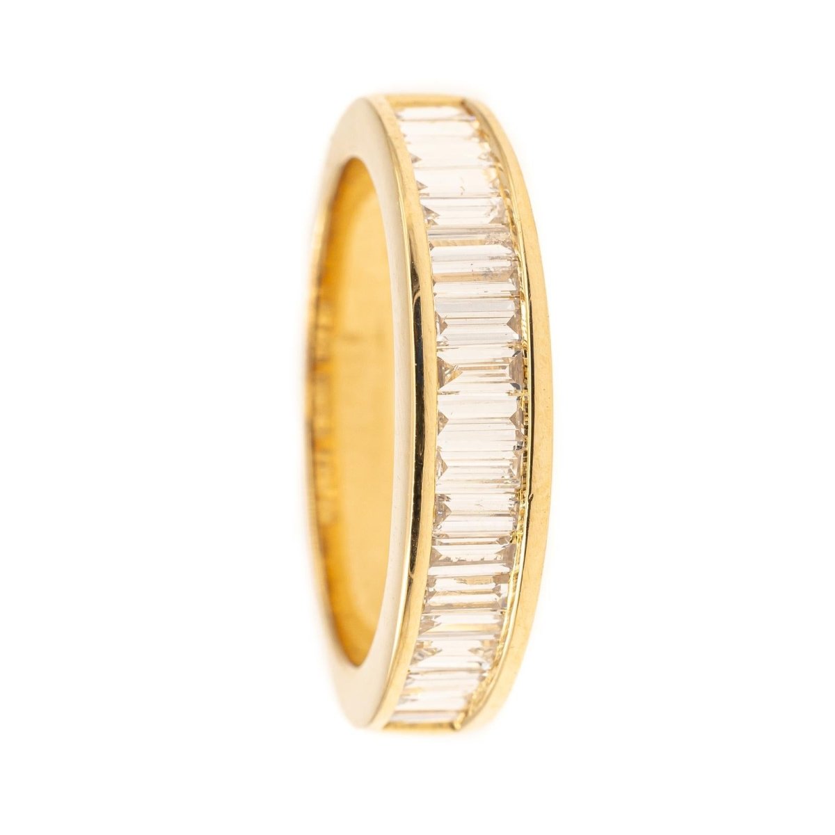 Bague Alliance en or jaune et diamants - Castafiore