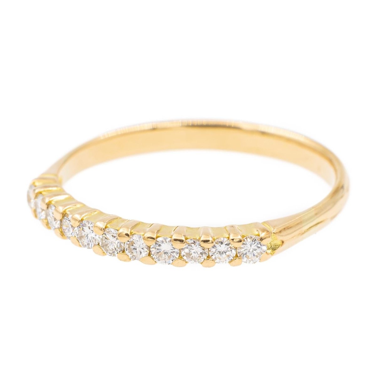 Bague Alliance en or jaune et diamants - Castafiore