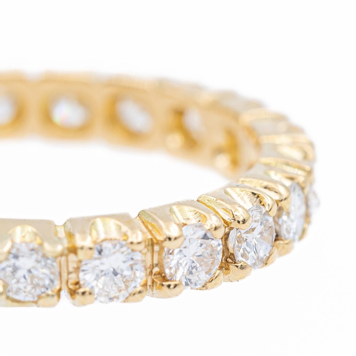 Bague Alliance en or jaune et diamants - Castafiore