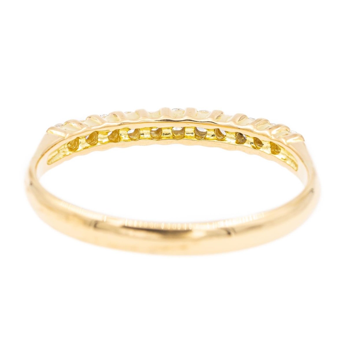 Bague Alliance en or jaune et diamants - Castafiore