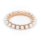 Bague Alliance GINETTE NY "Maria" en or rose et perles - Castafiore