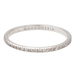 Bague Alliance MAUBOUSSIN "Parce que je l'aime" en or blanc et diamants - Castafiore