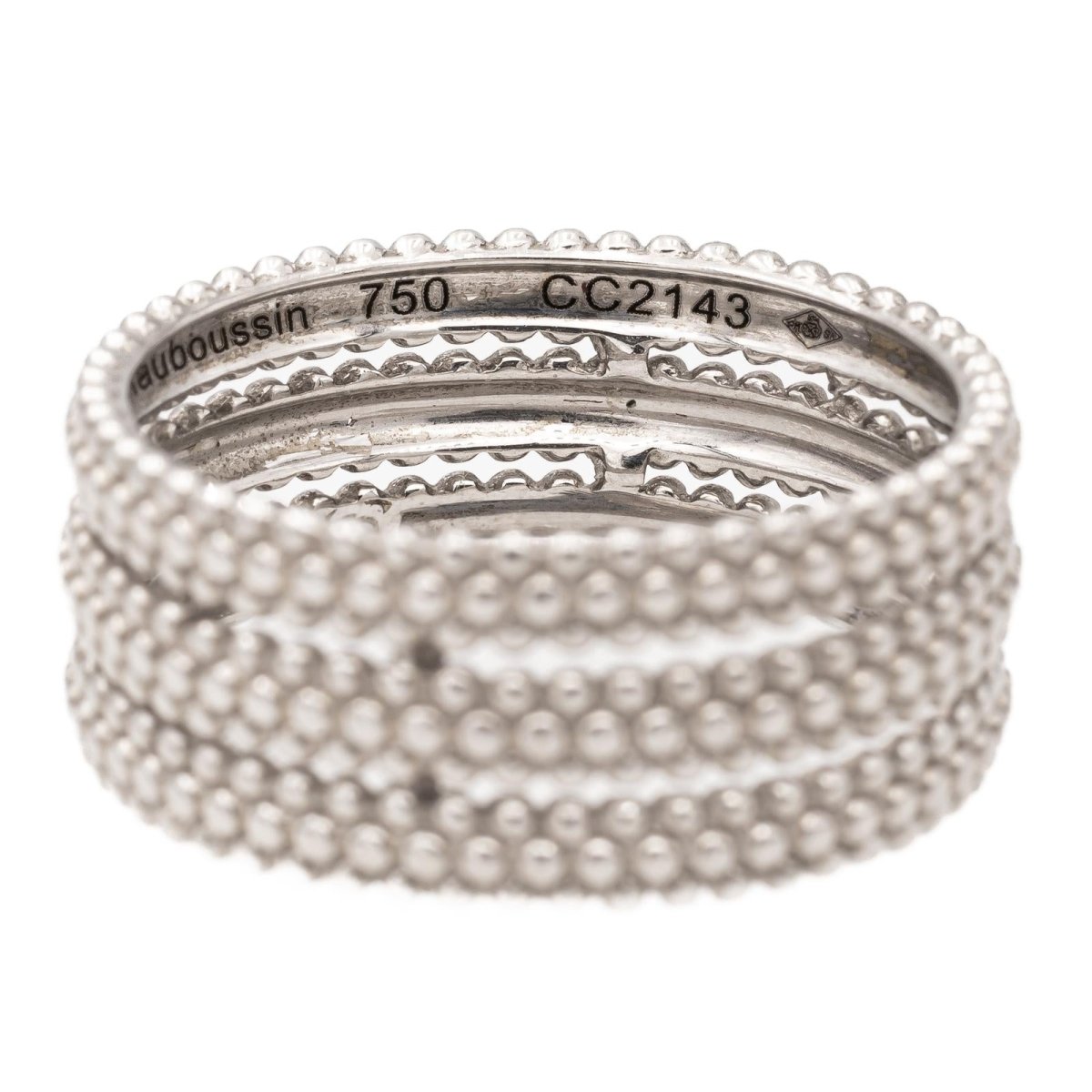 Bague Alliance MAUBOUSSIN "Premier jour" en or blanc - Castafiore