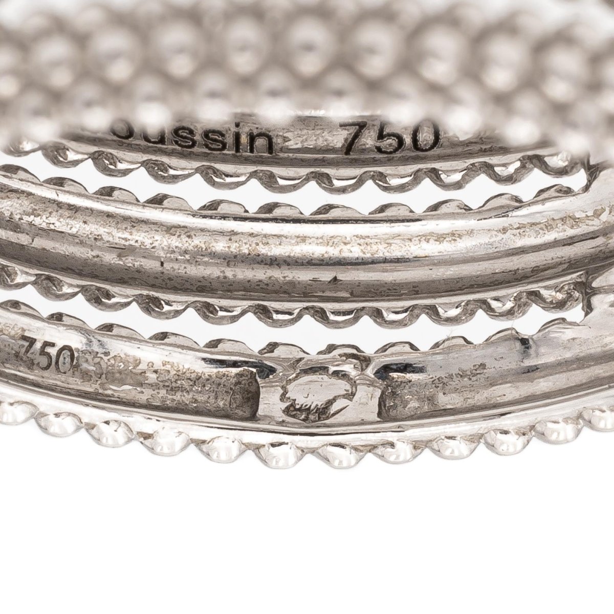 Bague Alliance MAUBOUSSIN "Premier jour" en or blanc - Castafiore