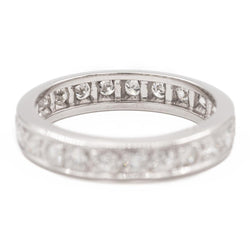 Bague Alliance Or blanc Diamant - Castafiore