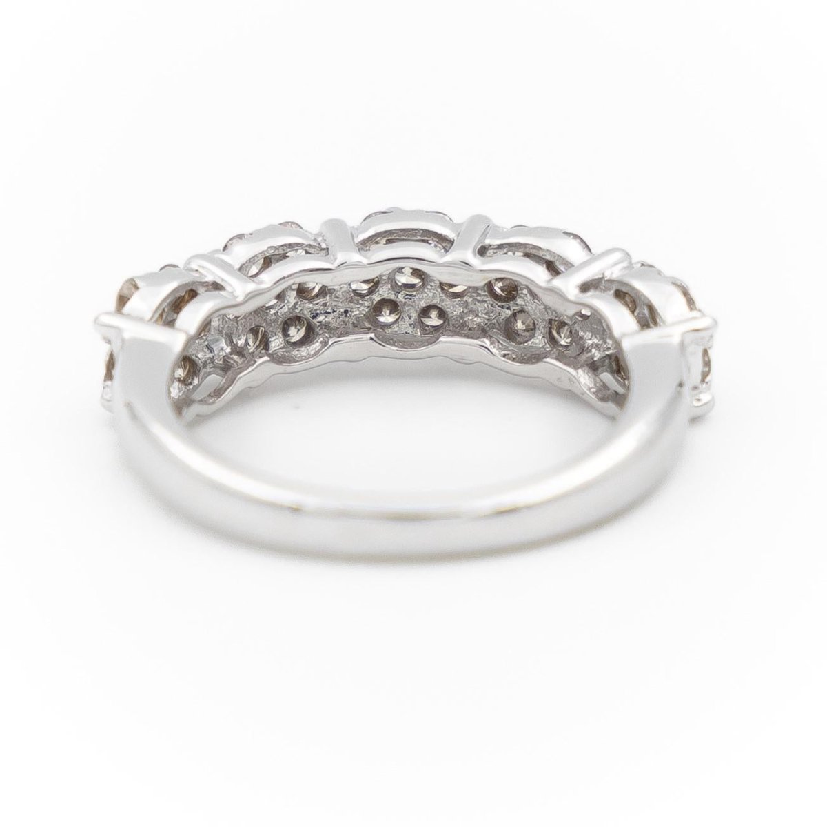 Bague Alliance Or blanc Diamant - Castafiore