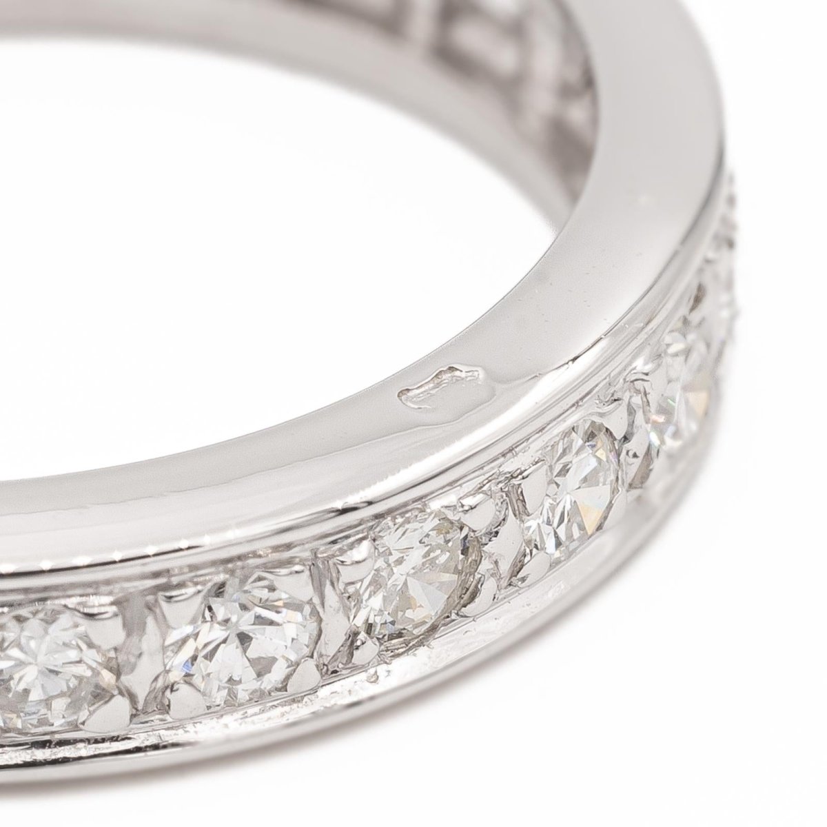 Bague Alliance Or blanc Diamant - Castafiore