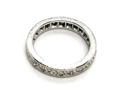 Bague Alliance Or blanc Diamant - Castafiore