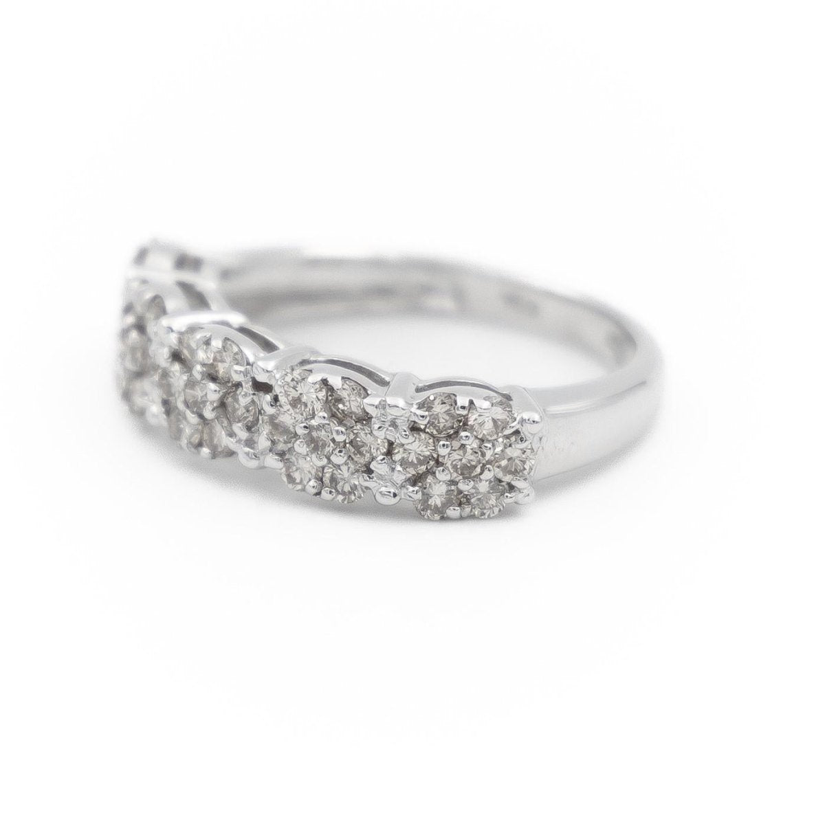 Bague Alliance Or blanc Diamant - Castafiore