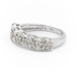 Bague Alliance Or blanc Diamant - Castafiore