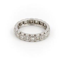 Bague Alliance Or blanc Diamant - Castafiore
