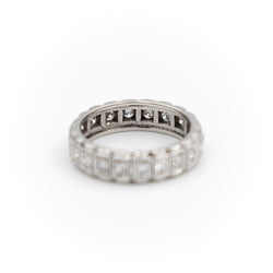 Bague Alliance Or blanc Diamant - Castafiore