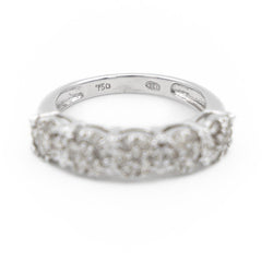 Bague Alliance Or blanc Diamant - Castafiore