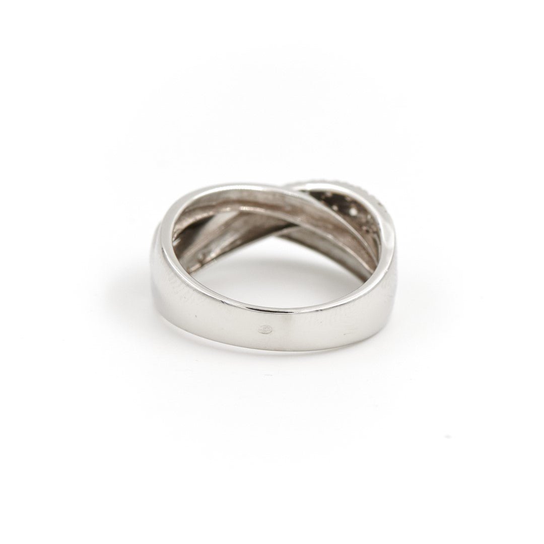 Bague Alliance Or blanc Diamant - Castafiore