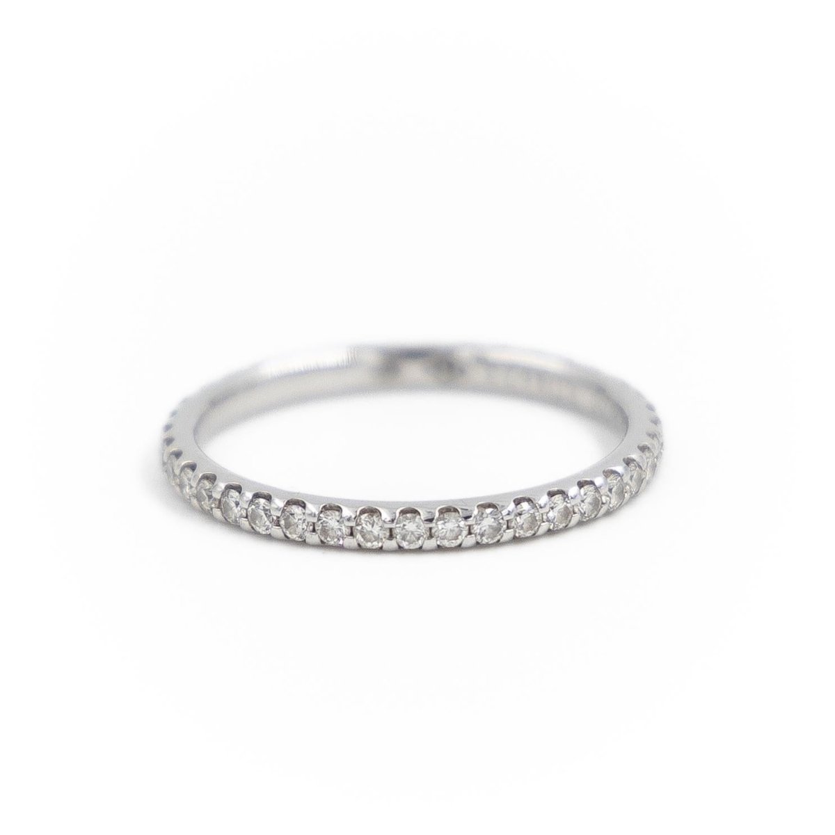 Bague Alliance Or blanc Diamant - Castafiore