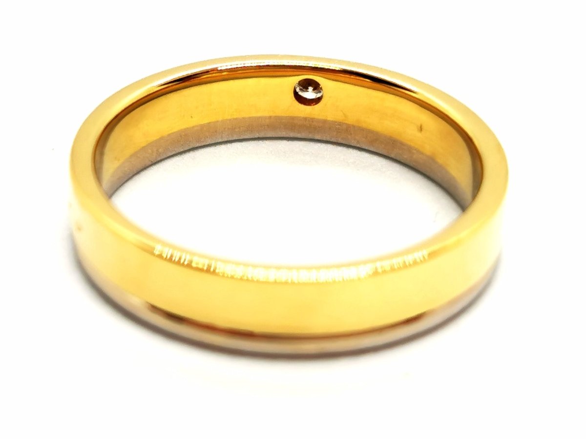 Bague Alliance Or jaune Diamant - Castafiore