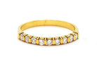 Bague Alliance Or jaune Diamant - Castafiore