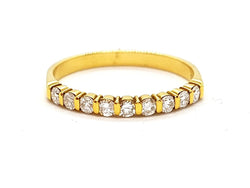 Bague Alliance Or jaune Diamant - Castafiore
