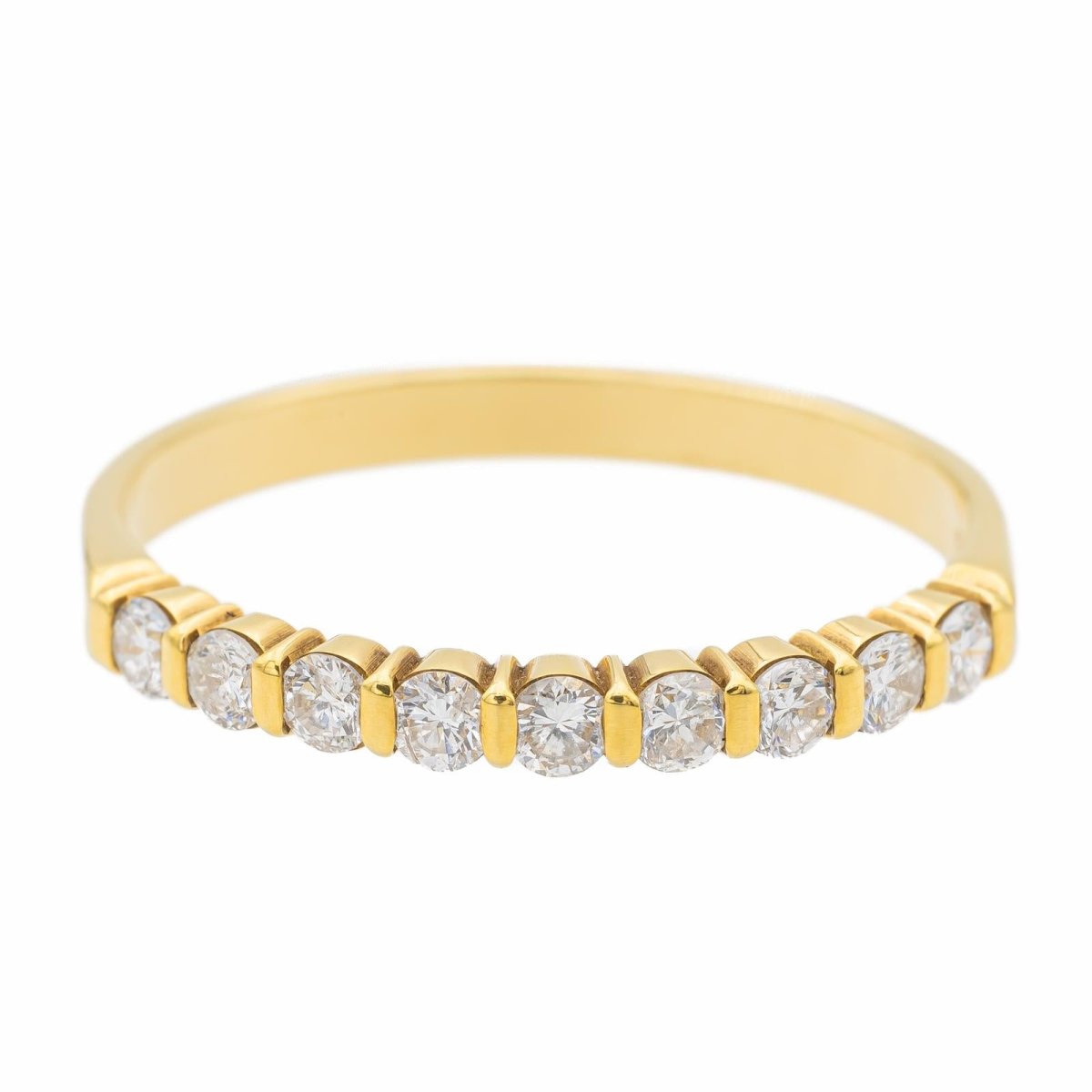 Bague Alliance Or jaune Diamant - Castafiore