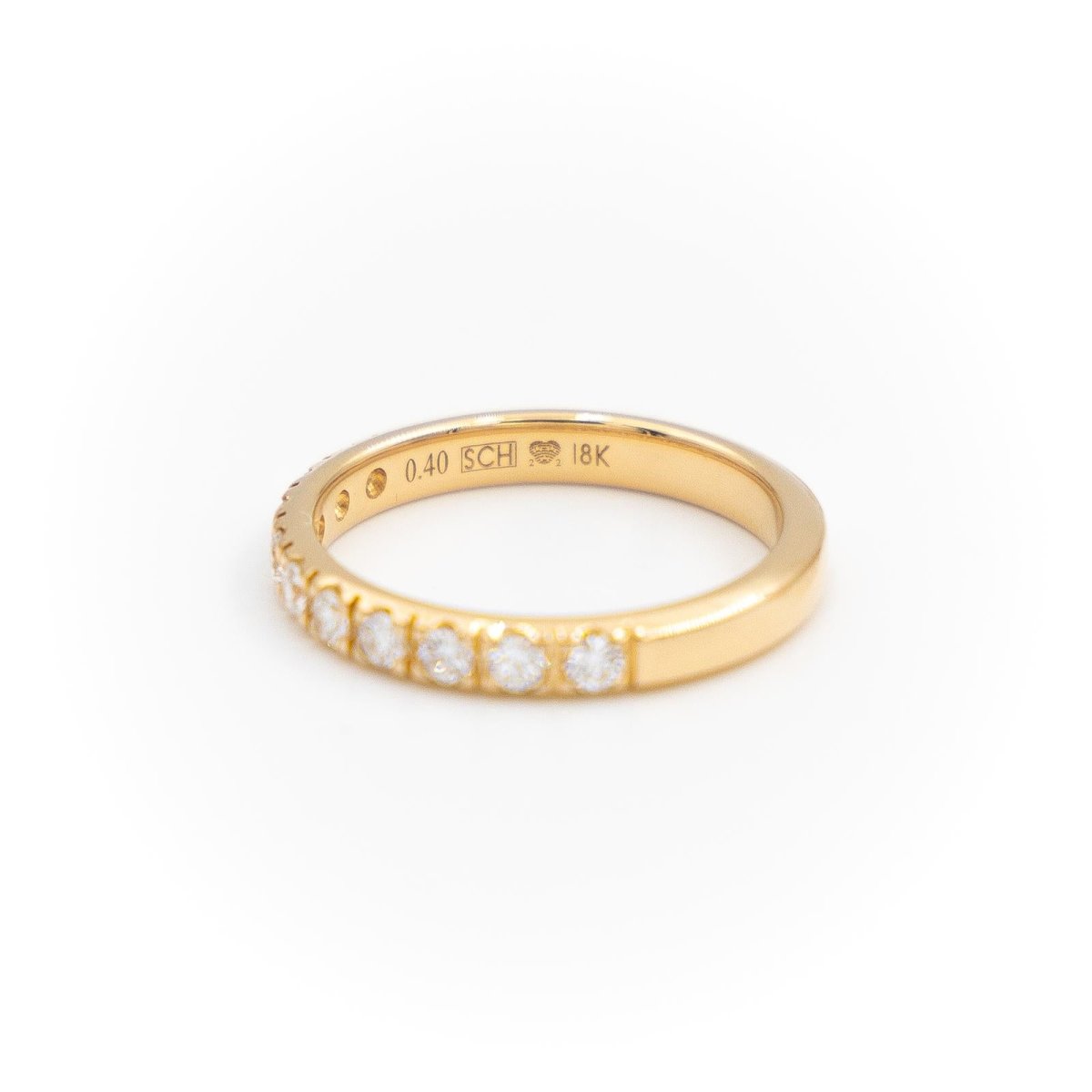 Bague Alliance Or jaune Diamant - Castafiore