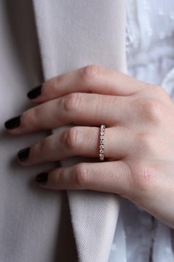 Bague Alliance Or jaune Diamant - Castafiore