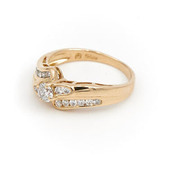 Bague Alliance Or jaune Diamant - Castafiore