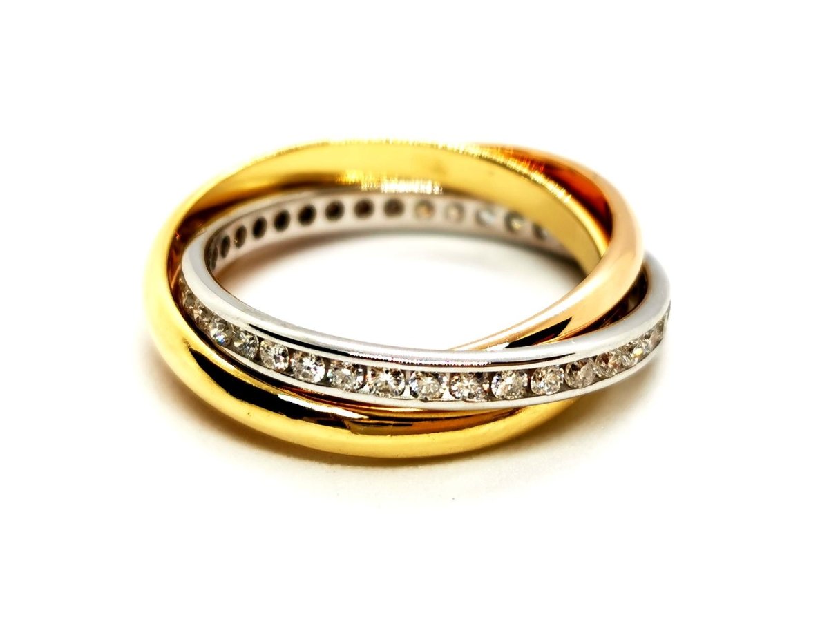 Bague Alliance Or jaune Diamant - Castafiore