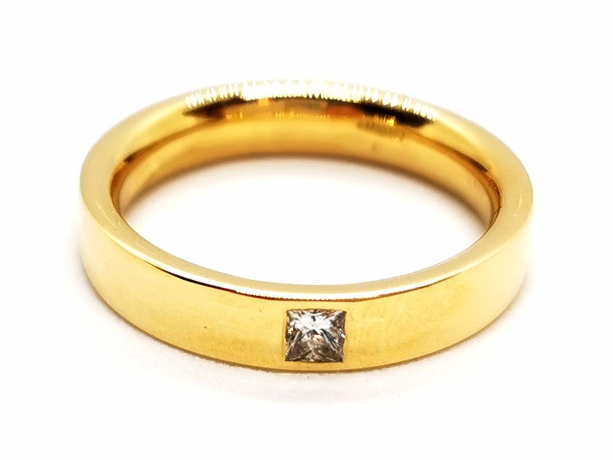 Bague Alliance Or jaune Diamant - Castafiore