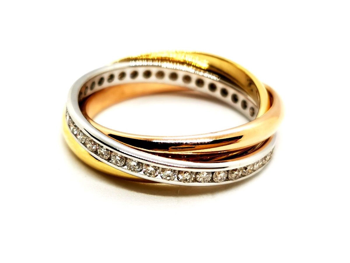 Bague Alliance Or jaune Diamant - Castafiore