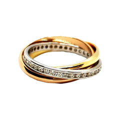 Bague Alliance Or jaune Diamant - Castafiore