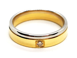 Bague Alliance Or jaune Diamant - Castafiore