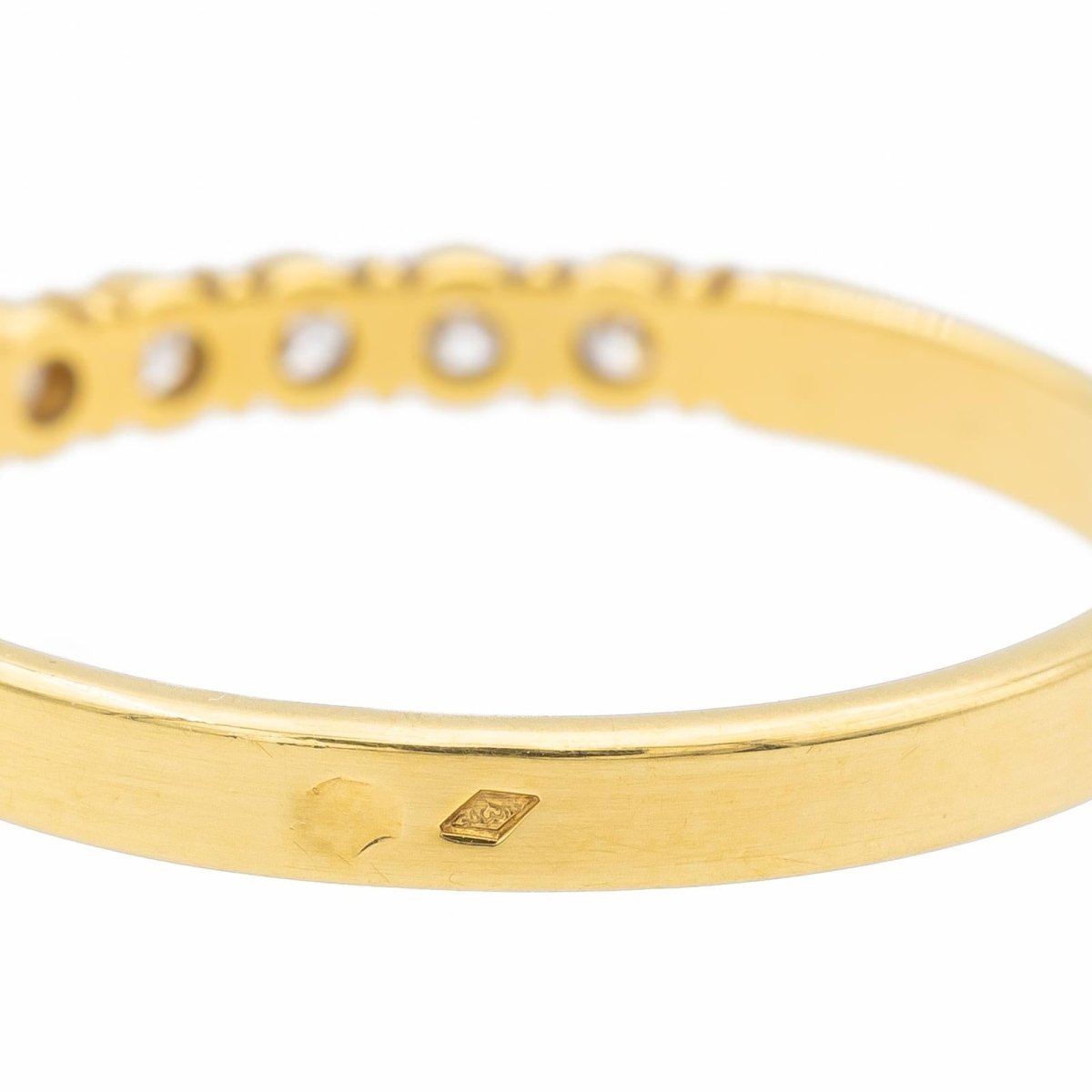 Bague Alliance Or jaune Diamant - Castafiore