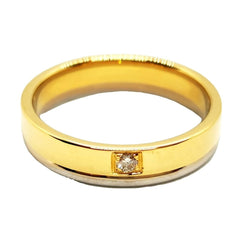 Bague Alliance Or jaune Diamant - Castafiore
