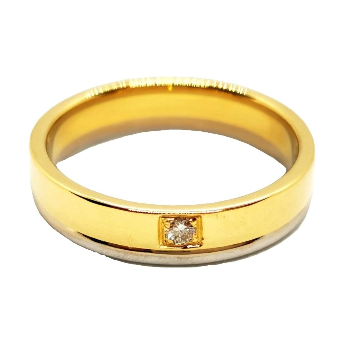 Bague Alliance Or jaune Diamant - Castafiore