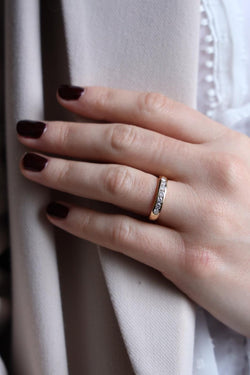 Bague Alliance Or jaune Diamant - Castafiore