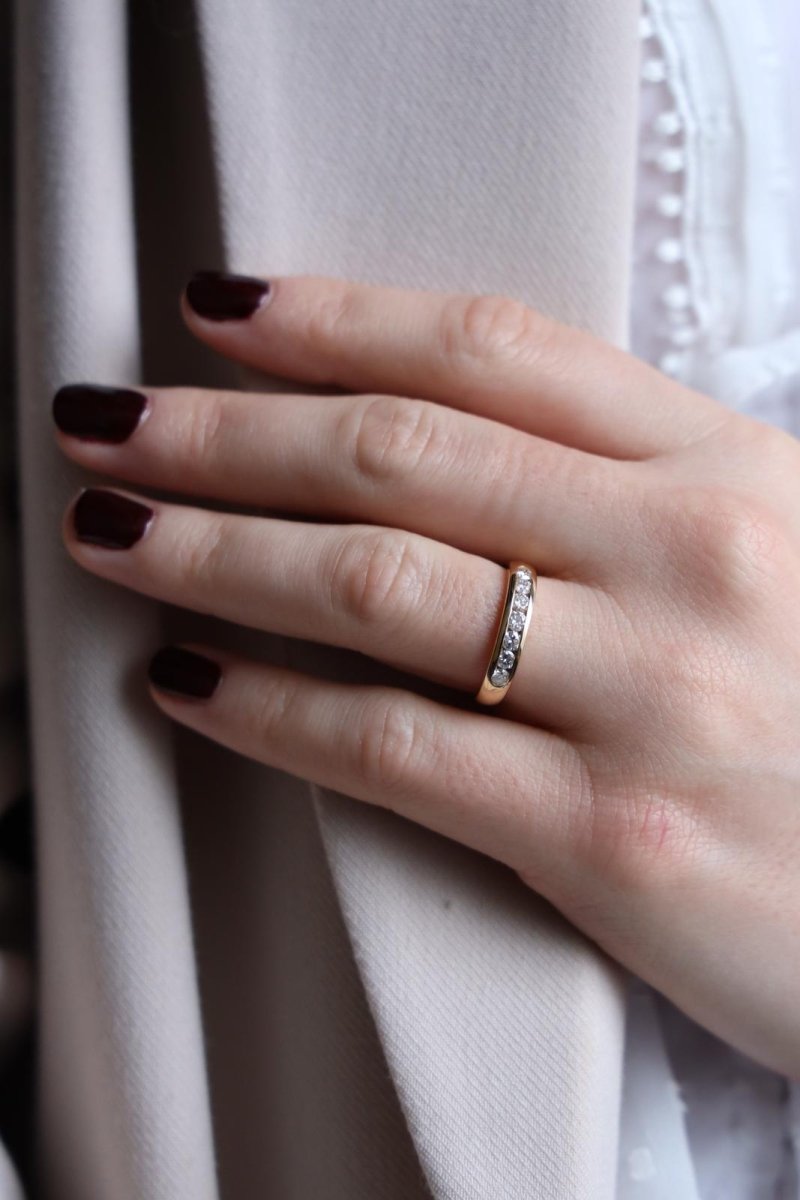 Bague Alliance Or jaune Diamant - Castafiore