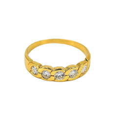 Bague Alliance Or jaune Diamant - Castafiore